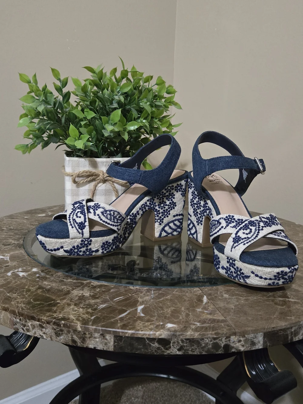 Impo Women's Ozella II Embroidered Platform Sandals